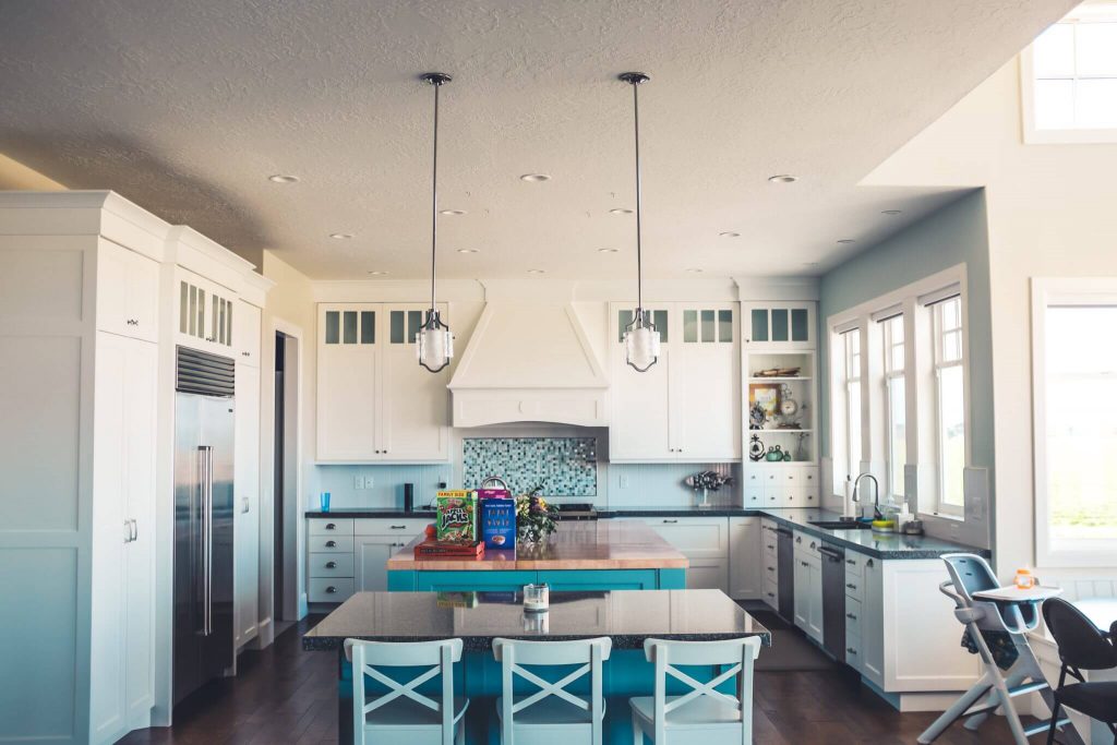 contrasting kitchen island colors